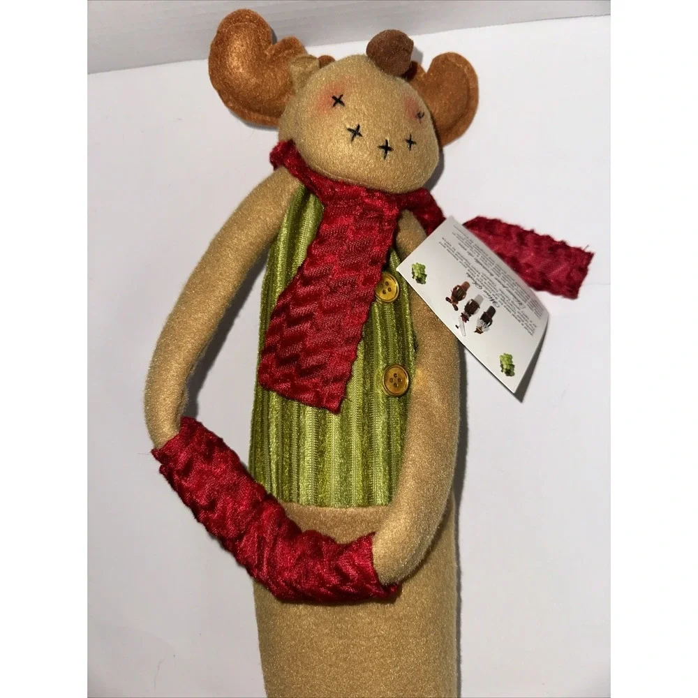 Primeware Blitz Reindeer Wine Sock Plush Bottle Cover Carry Me Handle NWT